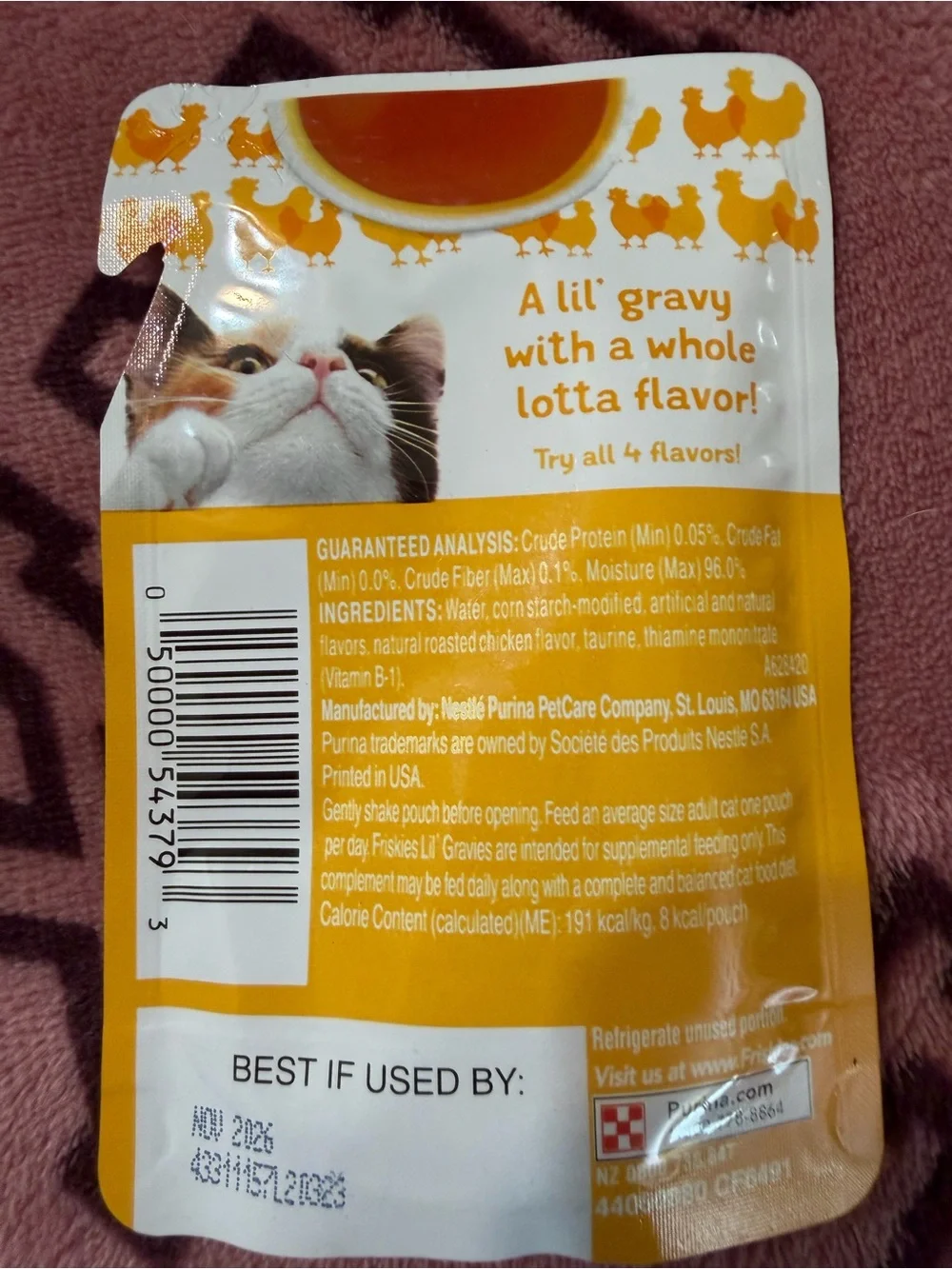 Lil' Gravies Roasted Chicken Flavor Cat Food - 31 packets